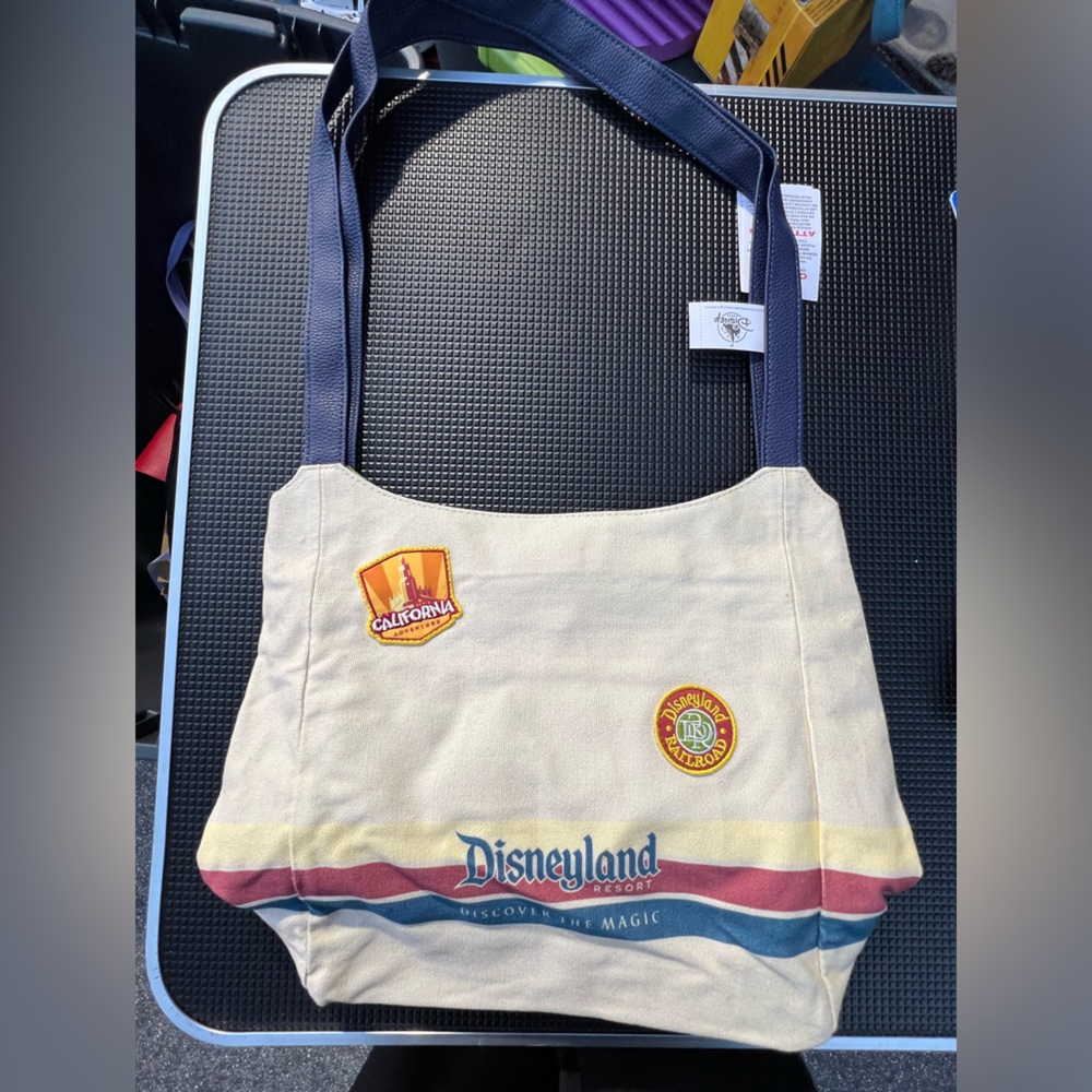 Disneyland Parks Discover the Magic Four Parks Canvas Tote Purse Bag